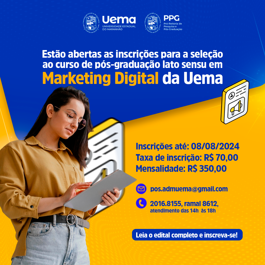 Últimos dias para se especializar em Marketing Digital!